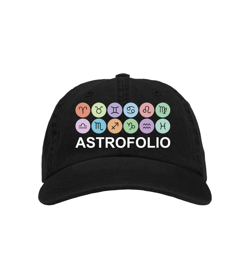 Washed black Astrofolio cap