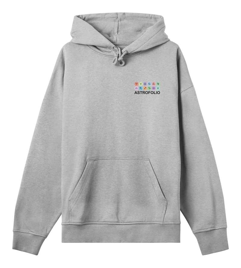 Grey melange Astrofolio hoodie