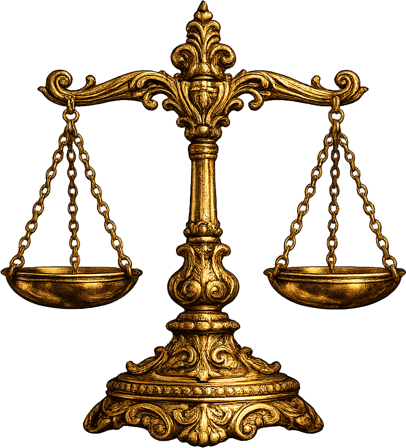 Libra — sculptural gold figure of the sign